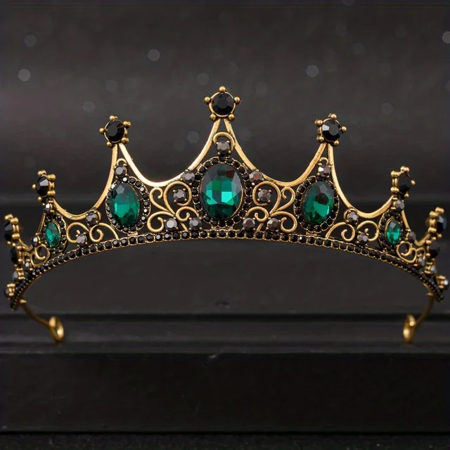 Baroque Crystal Tiaras And Crowns Rhinestone Prom Diadem Crown Tiara For Women Bride Bridal Wedding Hair Accessories Jewelry - Image 2