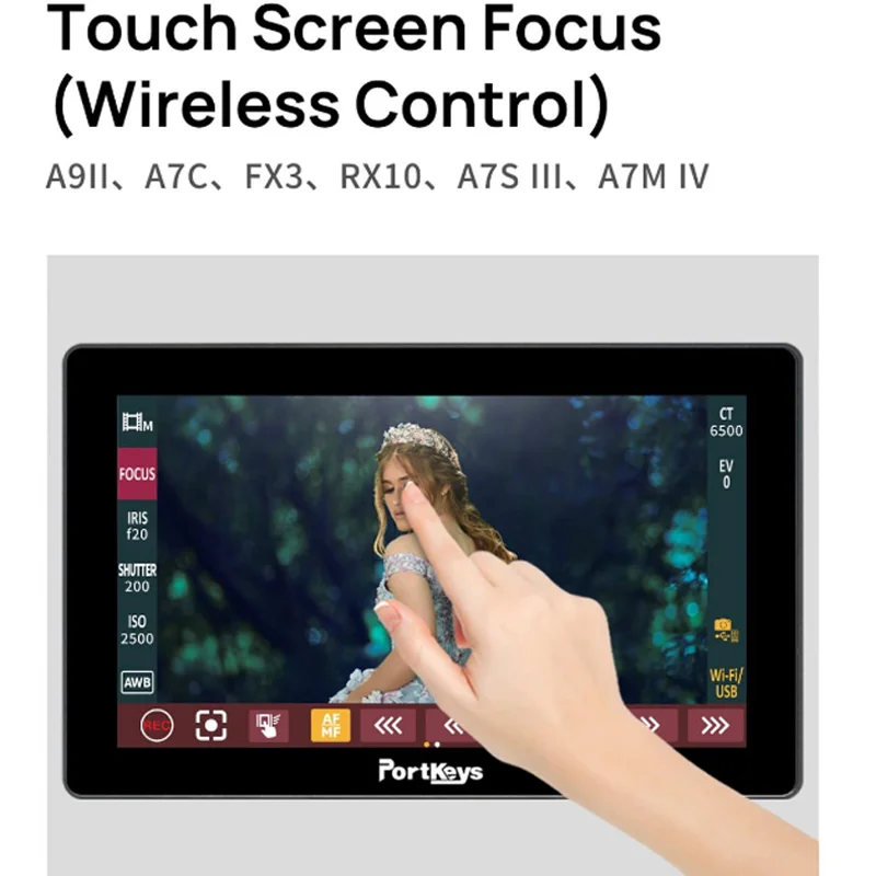 Portkeys LH5P II 5.5" 2200NIT Full HD 4K Touch screen Monitor with bluetooth module portable monitor for rec key sony pansonic