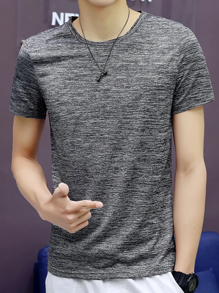 

Men's Large Size Clothing Quick Dry T Shirt Plus Size 2023 Summer Casual O-neck Short Sleeve T-shirts Male Oversized Tees Tops