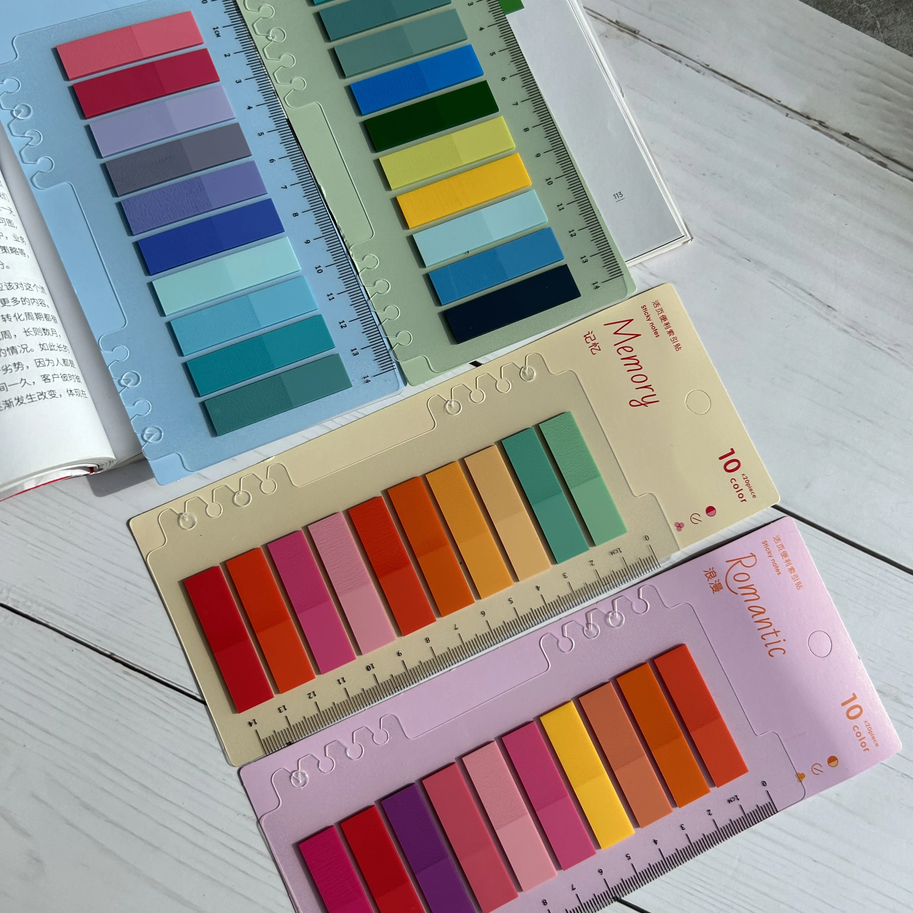 200/800/1600PCS Indexfarbe kleine selbstklebende Etikettenaufkleber im Ins-Stil für Studenten, Namensaufkleber, Büromöbel, Notizaufkleber – Detail 8