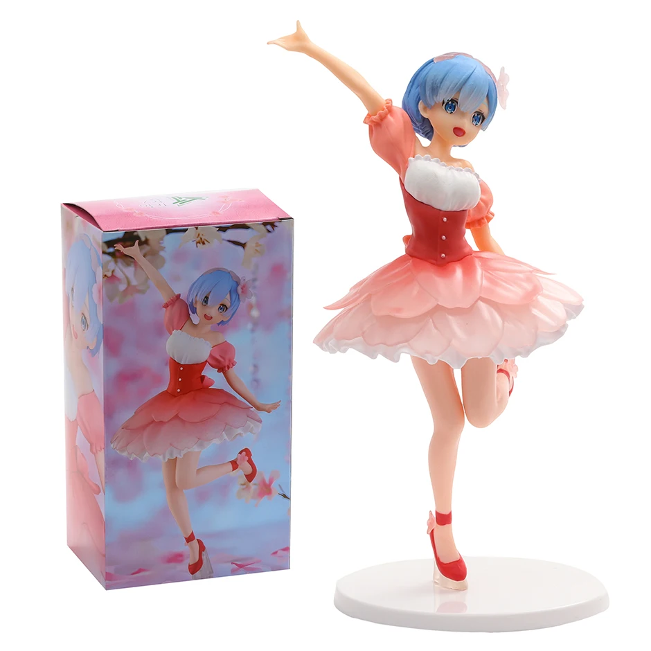 

Re Zero Rem Cherry Blossom Anime Bishoujo Figure PVC Collection Model Toy
