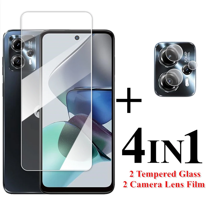 

For Motorola Moto G23 Glass 6.5 inch Transparent Screen Protector For Moto G23 Tempered Glass Motorola Moto G23 4G Lens Film