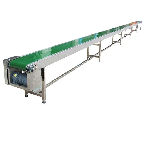 

Workshop assembly line industrial transfer green pvc belt conveyor food conveyor