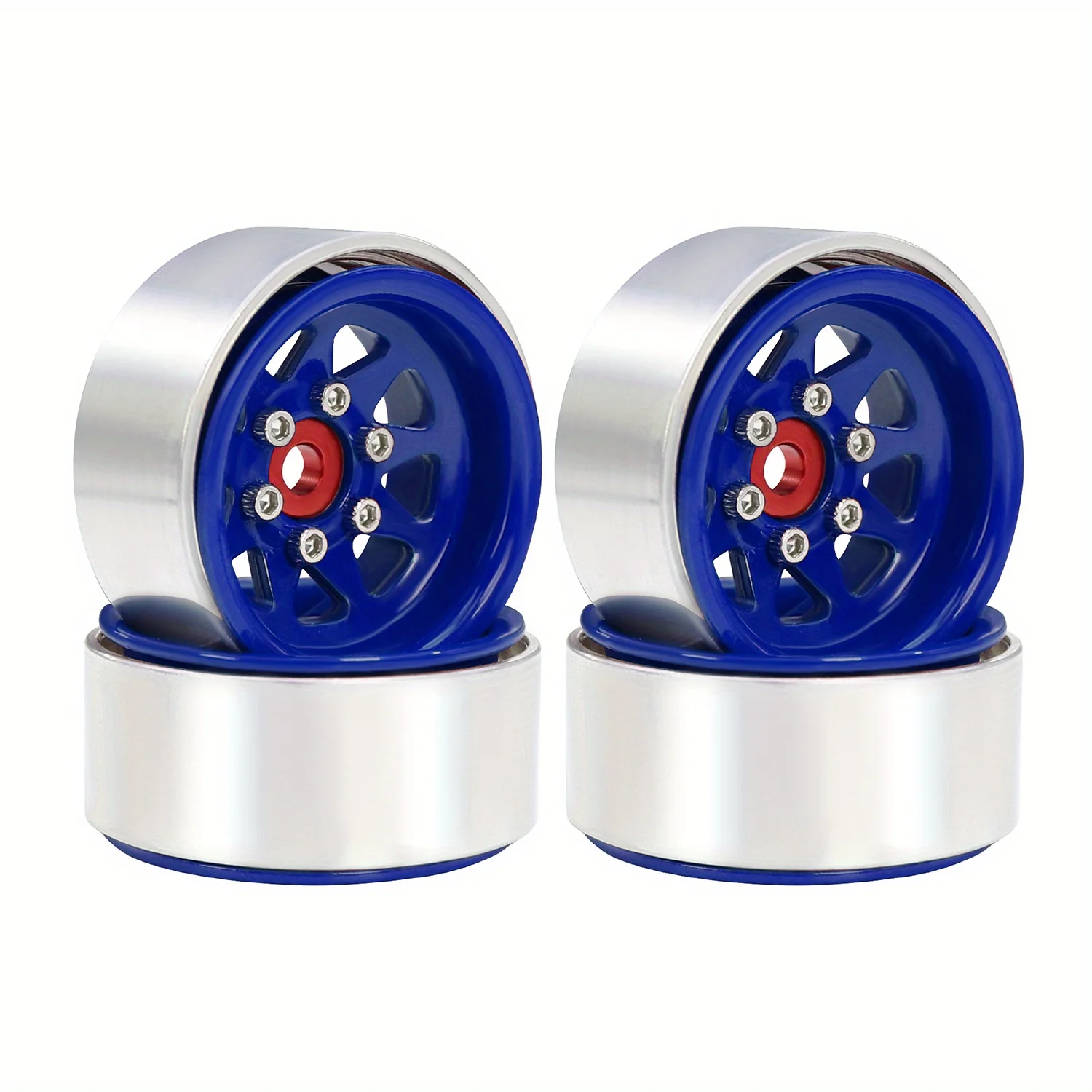 1,0" Aluminium Beadlock Felge Deep Dish gestempelte Stahlnabe für 1/18 1/24 RC Crawler Car Axial SCX24 AX24 Trx4M Upgrade-Teile – Detail 12