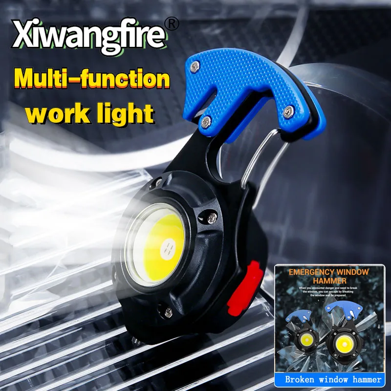 Amucolo 10000 Lumens Super Bright Portable Outdoor LED Camping Light Work Light With Telescoping Pole Suction Cup Magnetic Base
