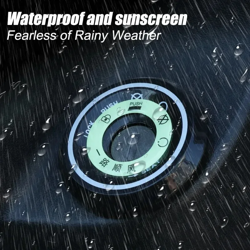 Glow in The Dark Stickers Ignition Key Ring Stickers Car Motorcycle Scooter Self-Adhesive Decals Decorative Safety Key Sticker