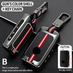 Sleek Car Key Cover for Enhanced Interior Style (Grey Set-3)