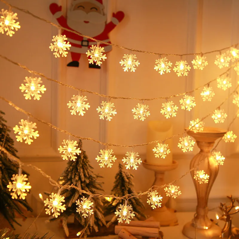 Buy wholesale Snowflake Remote Control Light garland with USB LED cotton  balls - 32 balls