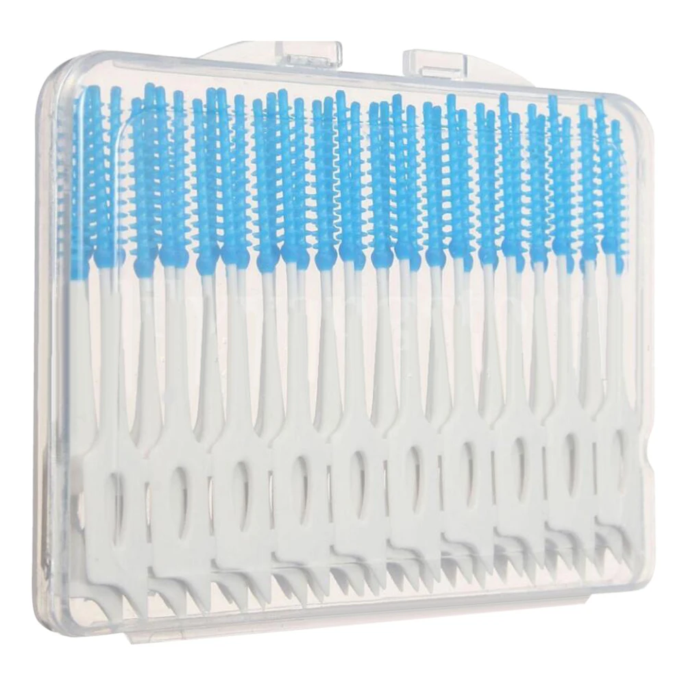 Toothpick Set Box Of 40 Teeth Toothpicks Dental Floss Picks Interdental Brush Stick Tooth Clean
