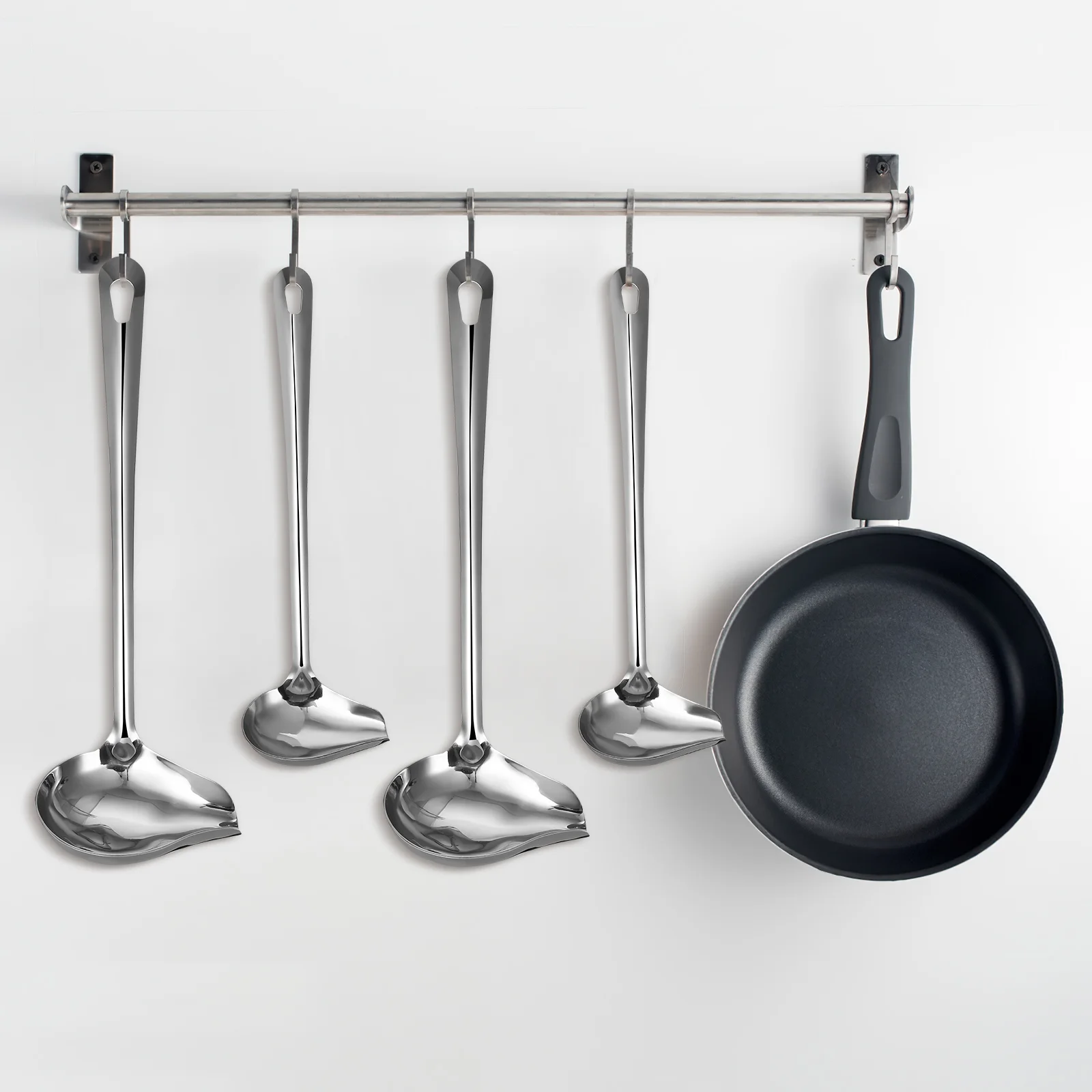 2 Pcs Oil Spoon Mini Spoons Ladell Ladle with Pour Spout Stainless Steel Drizzle Sauce