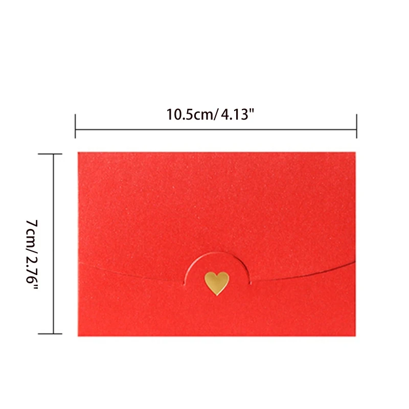 20PCS Small Envelopes Solid Color Envelopes Glitter Envelopes for Wedding Party