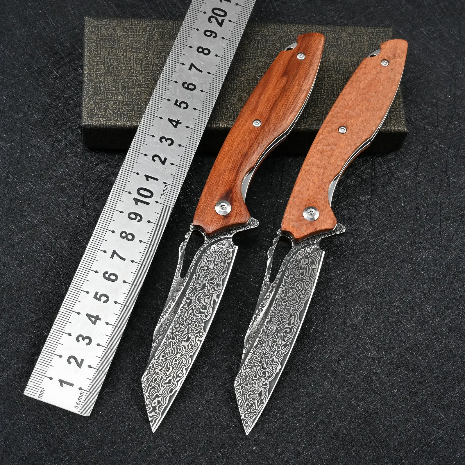 

VG10 Damascus Flipper Pocket Folding Knife Tactical Military Outdoor Camping Survival Hunting EDC Self Defense