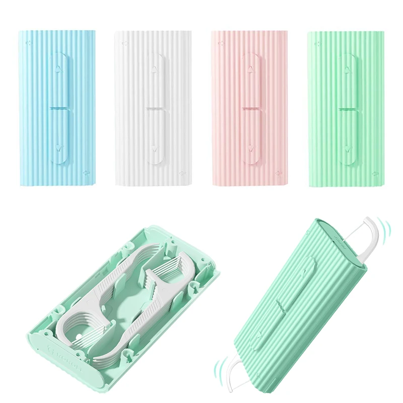 Portable Automatic Dental Floss Storage Box Flosser Picks Toothpick Teeth Stick Tooth Cleaning Oral Hygiene Care Home Travel