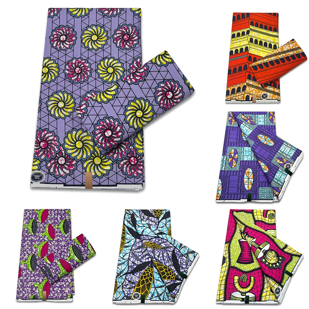 

Новинка 2023, африканская восковая Ткань, 100% хлопок, воск для платьев, Африканские Восковые принты, воск Анкары, настоящий нигерийский воск, мягкие свадебные платья