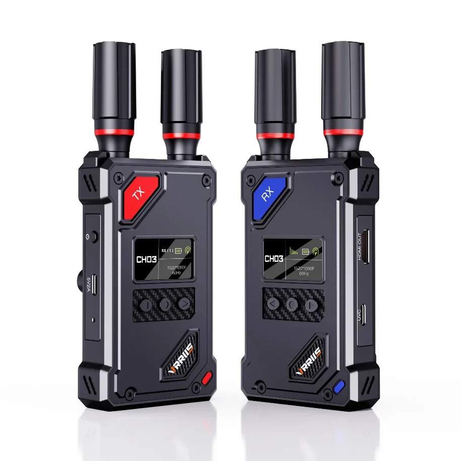 Wireless HDMI-Compatible Extender Kit Video Transmitter Receiver for Home Gaming Cameras Supported with NP-F Series Batteries