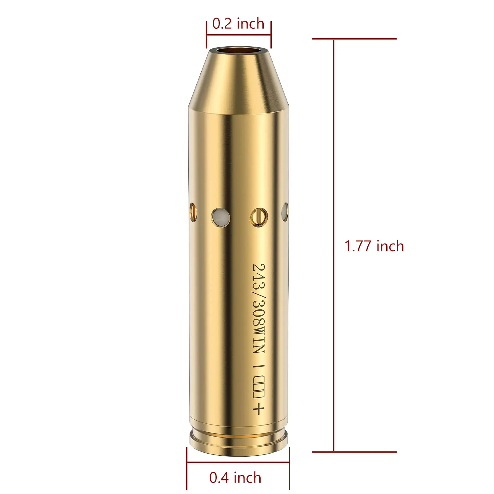 MidTen Class IIIA 243 308 Red Dot Bore Sight Laser Fit Handgun Rifle Picatinny Mount with Batteries Hight accuracy Hunting