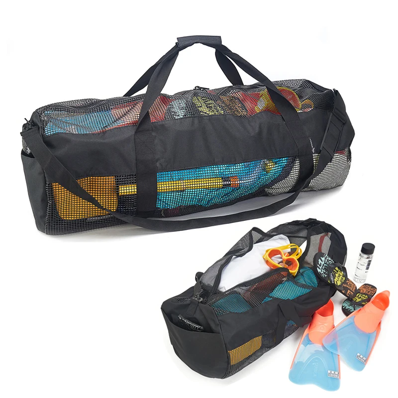 600DNylonLargeCapacityMeshDuffleGearBagforScubaDiving