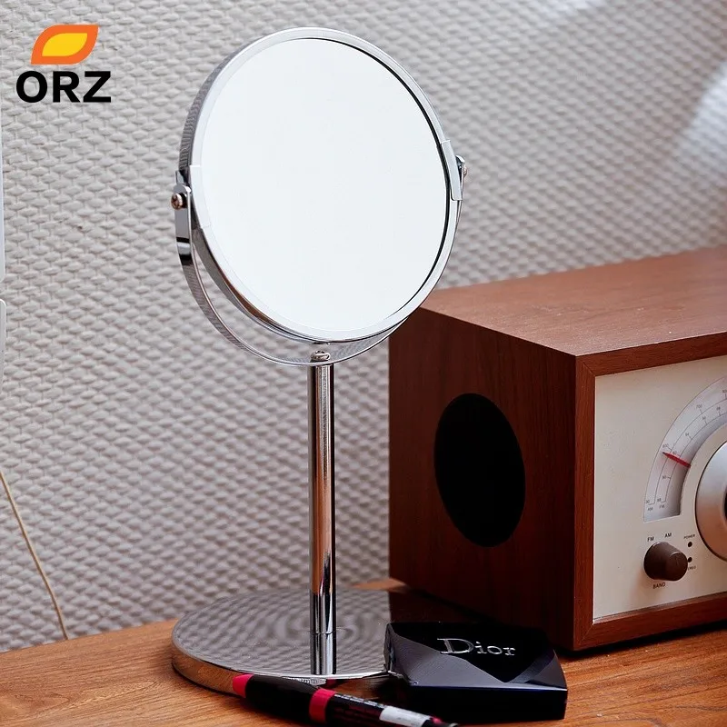 Magnifying Cosmetic Mirror 6/7 inch Bathroom Shaving Double Side Rotatable Women Makeup