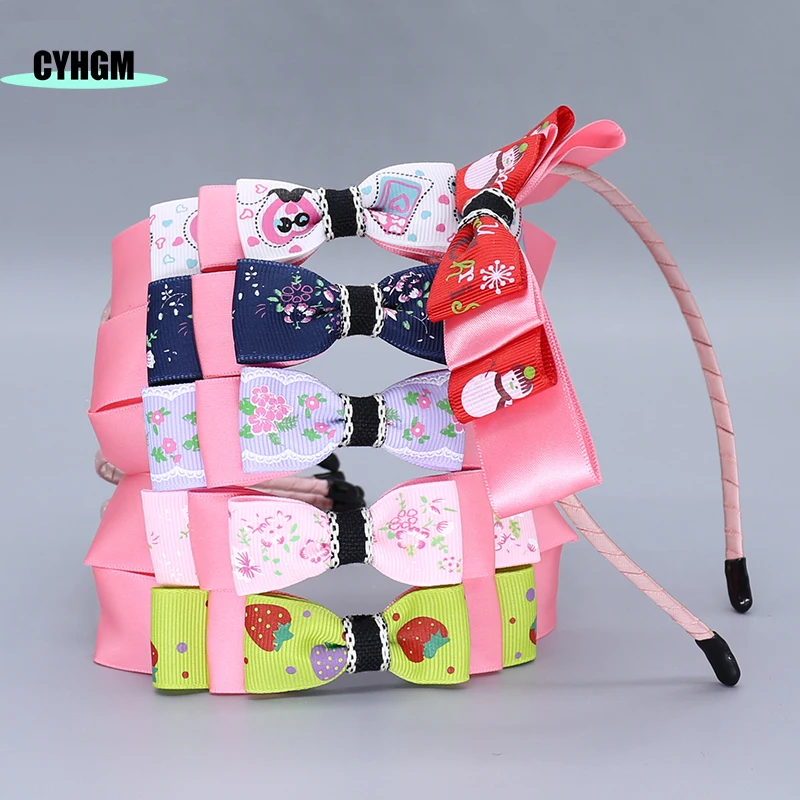 Wholesale Korean Kids Hairband Hair Bows Headwear Cute Spinki Do Wlosow Durag Diademas Girls Hair Accessories A01-2