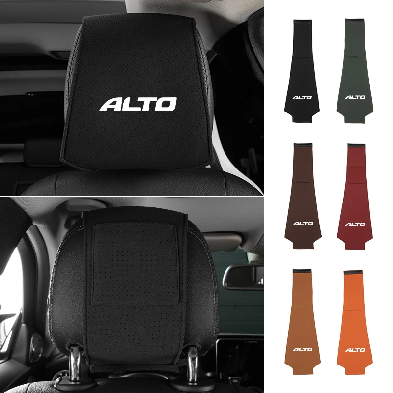 자동차 액세서리 모피 머리 받침 베개 보호대 커버, Changan Alto CS75 CS35 CS15 CS95 RAETON CX70 CS55 EADO CX20 CS15EV Alsvi용