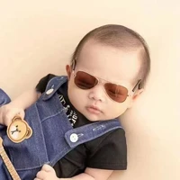 Heart Shaped Infant Glasses Newborn Photography Prop Baby Boy Girl Photo Shoot Round Sunglasses for Infants Eye Wear Accessories 5
