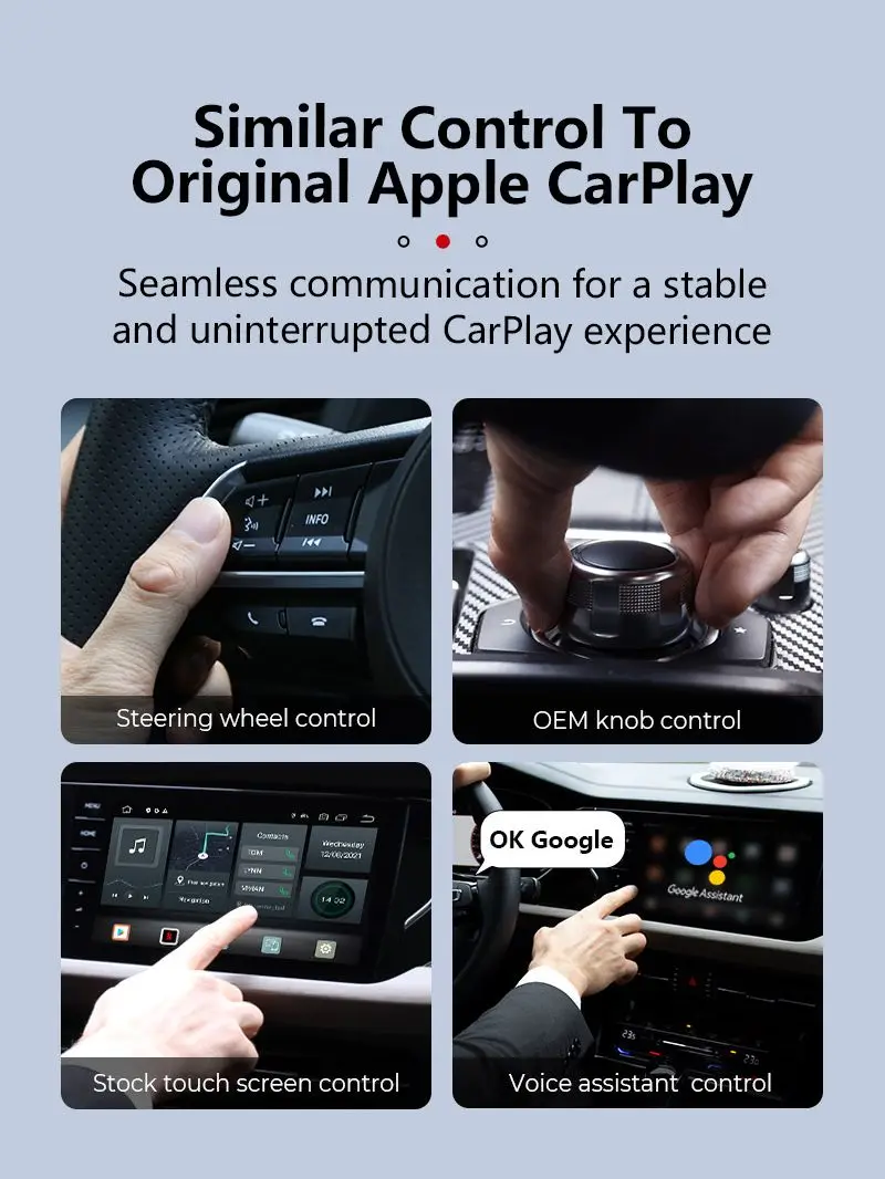 OTTOCAST U2 GT Wireless Android Auto CarPlay Ai Box for Spotify Netflix TV  Android Smart Box for VW Toyota Hyundai Ford Volvo