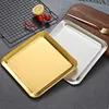 Rectangular Shallow Storage Tray 304 Stainless Steel Fruit Plates for Food Steamed Dish Pastry Baking Pan Kitchen Utensils 2