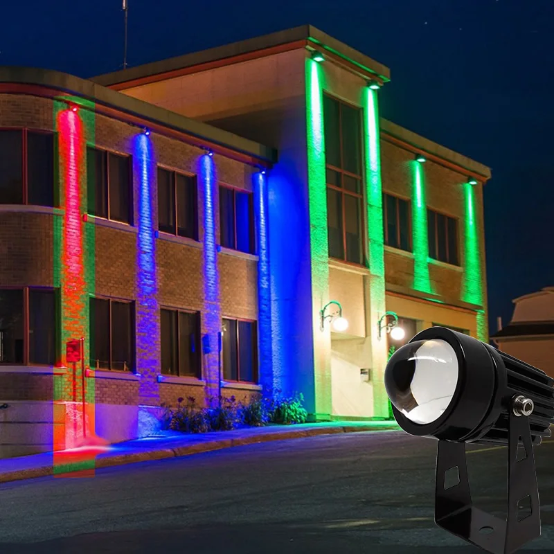 Outdoor LED Spotlight 5W landscape Lighting 110V-220V Warm white Cold white Red Green Blue Pink Golden Color Wall light IP66 4