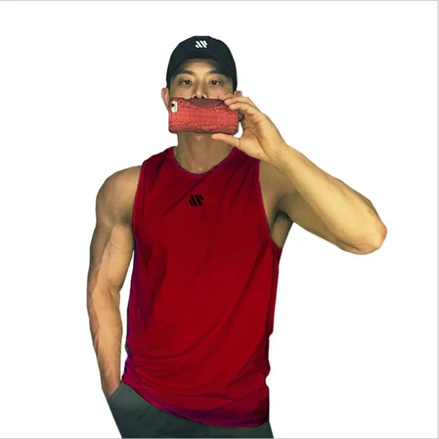 Men's 2024 Breathable Mesh Fitness Tank Top - Sleeveless Sports Vest