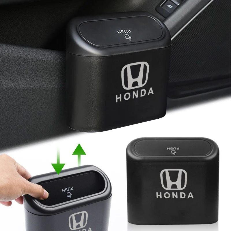 Hanging Car Trash Can Storage Box Portable Auto Interior Accessories