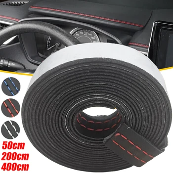 Modanatura autoadesiva Trim Car Interior Styling Cruscotto Linea decorativa in pelle PU Decorazione auto con striscia treccia fai-da-te