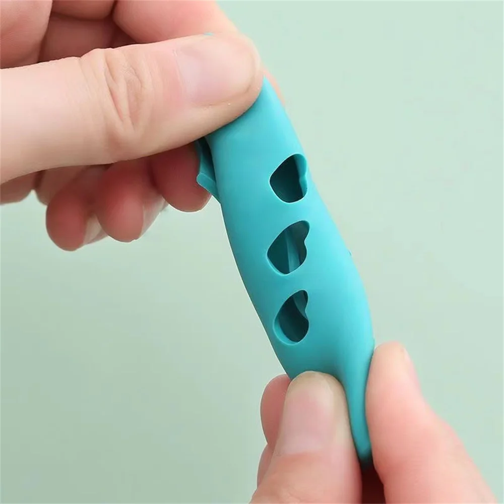Silicone Hot Handle Holder Non Slip Rubber Pot Holders Pan Ear Clip Cast Iron Handles Grip Cover Heat Resistant silicone pan handle cover