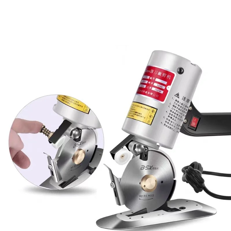 200W 휴대용 전기 로타리 커팅 머신 팔각형 강철 칼 커팅 머신 의류 전기 커팅 머신 5M 케이블
