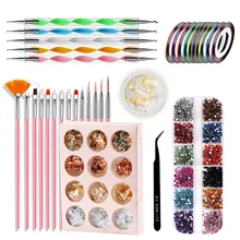 

Nail Art Pen Spot Drill Pen Jewelry Tin Foil Nail Art Set For Professionals Manicure Set For Nail Supplies Kit
