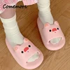 Comemore Ladies Home Women's Sandals Summer Cute Slippers Bear Cartoon Pig Shoes Indoor Bathroom Flip Flop Size 33 Casual 2022 3