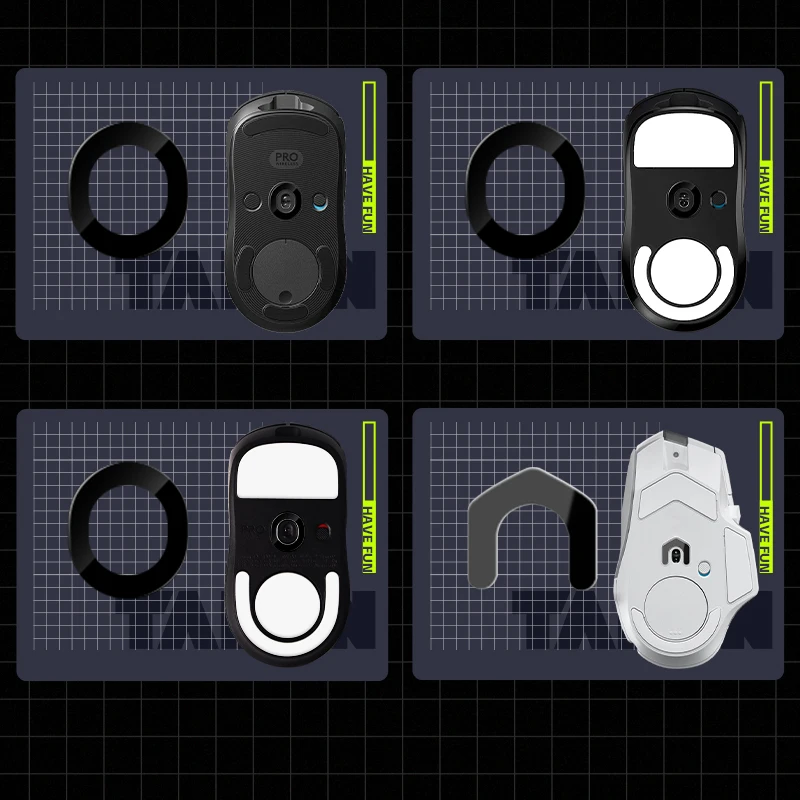 Talongames Sensor Skates Piedini Per Mouse In Vetro Per Logitech G Pro X Superlight / Gpro Wireless / G502 X Bordo Curvo Rotondo Personalizzato