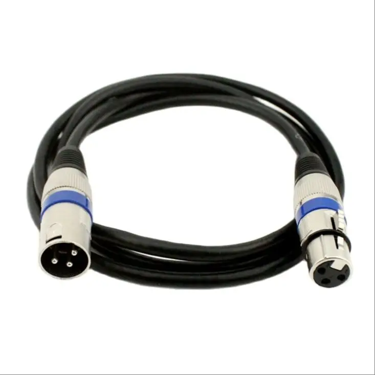 Cabo Xlr Microfone Macho para Fêmea Linha Estéreo Adaptador de Áudio Plugs Cabo bu 0.3m 8m 1m 30m Adaptador de Áudio Plugs bu - Imagem 2