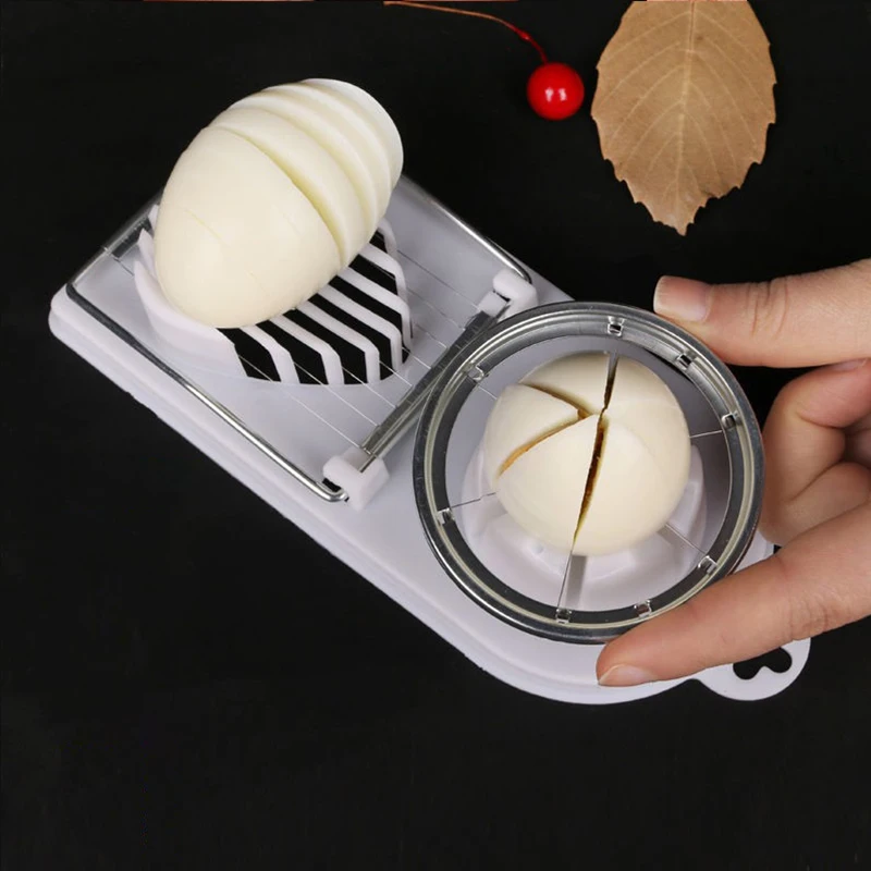 

Multifunctional Egg Cutter Stainless Steel Egg Slicer Fruit Salad Sectioner Cutter Mold Kitchen Gadgets