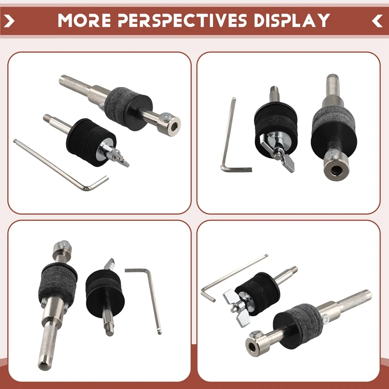 Drum Cowbell Water Cymbal Stand Clamp Holder Accessories Arm Boom Percussion Accessory