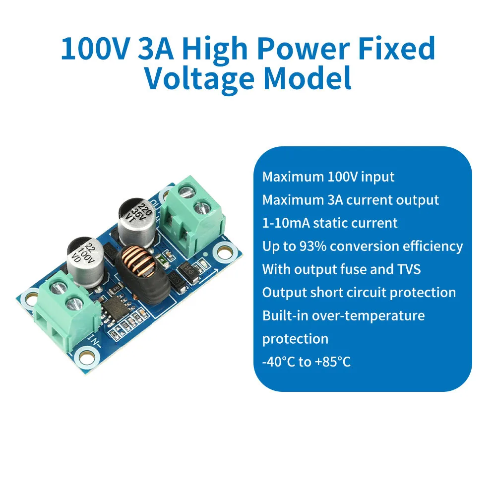Universal DC-DC Buck Converter with Adjustable Output and Safety Features