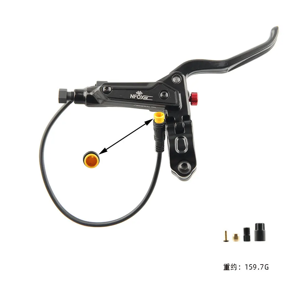 Bicycle Brake Handle NFOX GT267 Power Off 3 Pin for E-bike Electric Bicycle Bafang Hall Motor Hydraulic Brakes Mountain Bike Accessory