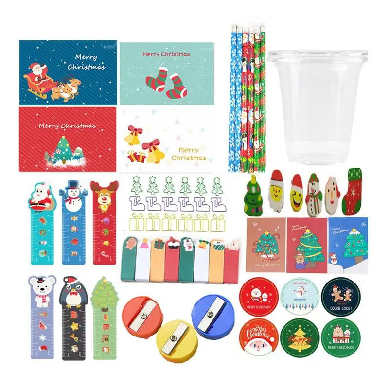 

Christmas Stationery Gift Set Set Of Children's Stationery Gift Box Fine Workmanship Stationery Supplies For Kindergarten Prizes