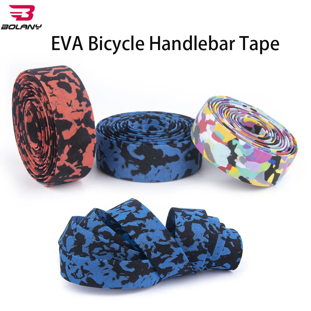 

Bolany Cinta Manillar Carretera EVA Anti-slip Shock Absorption Road Bike Handlebar Bar Tape Fita De Guidão Speed Waterproof