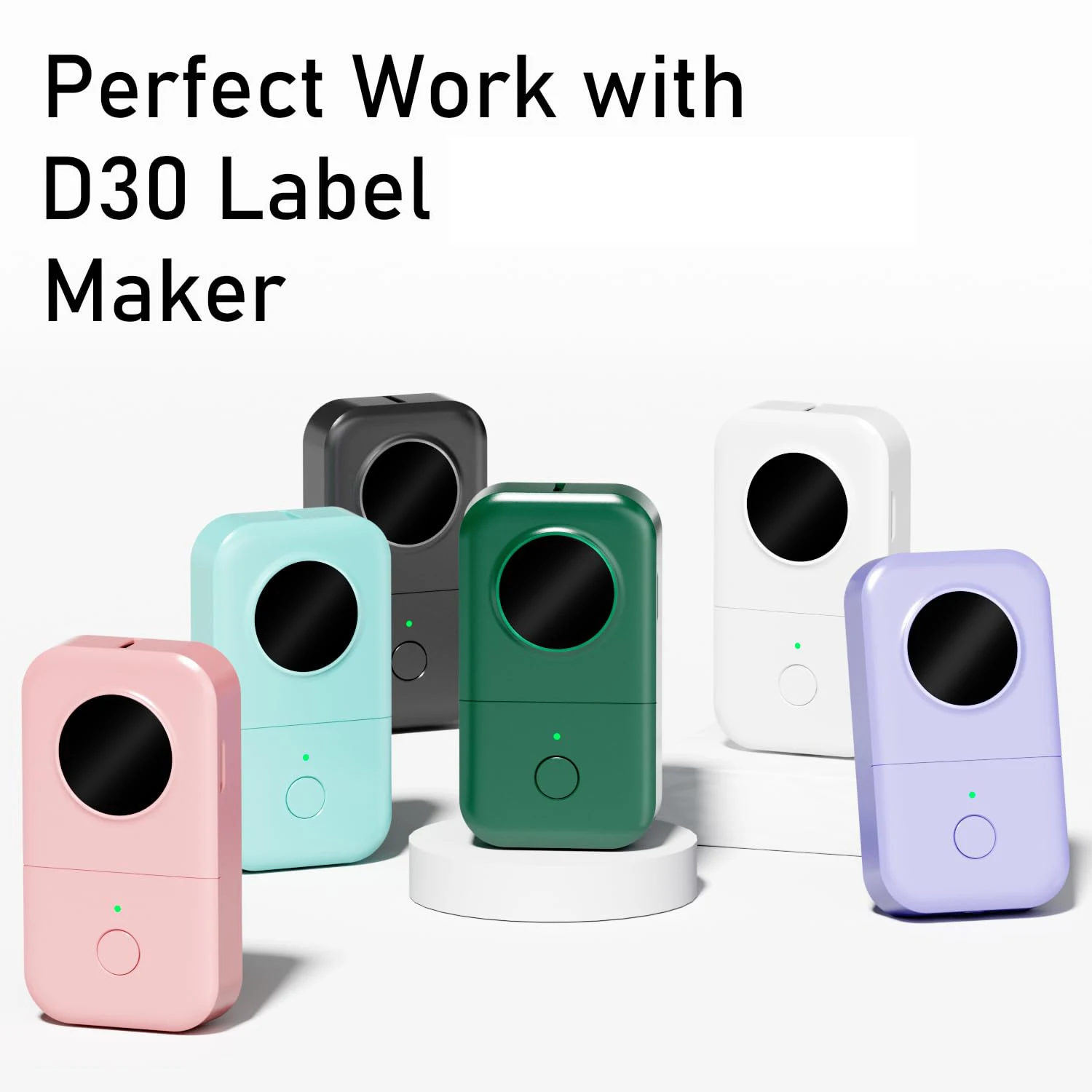 D30 다중 크기 열 라벨 주방 보관용 방수 접착 스티커 사무실 조직, D30 Q30 용 케이블 관리
