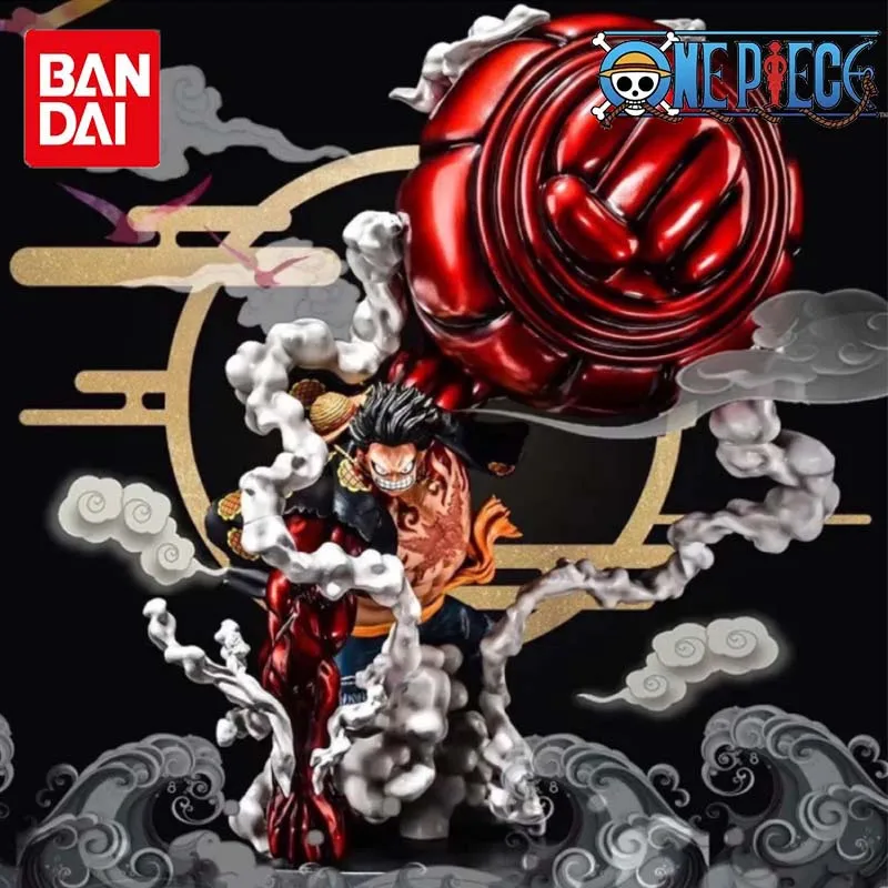 

BANDAI 25cm One Piece Gear fourth Monkey D. Luffy Anime Figure Toys Desktop Decoration Model Anime Collection Toy