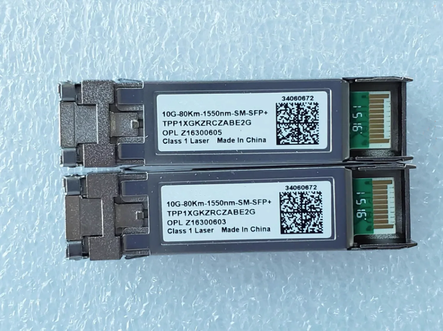 

LC 10GB Switch Transceiver 10G SFP 80KM 1550NM HW 34060672 TPP1XGKZRCZABE2G SPP5100ZX-H1 02310SNN 10G-80km-1550nm-SFP+