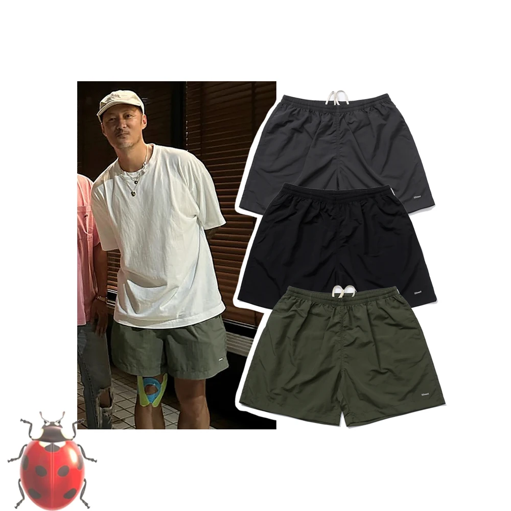 

Solid Color JJJJound Shorts Thin Fabric Beach Shortpants Men Women High Quality Mesh Quick Drying Drawstring Breathable Breeches