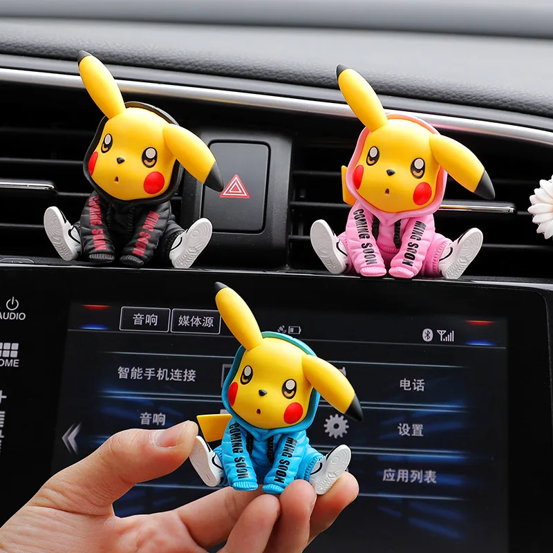 New Pokemon Car Perfume Aromatherapy Pokemon Pikachu figures Toys Car