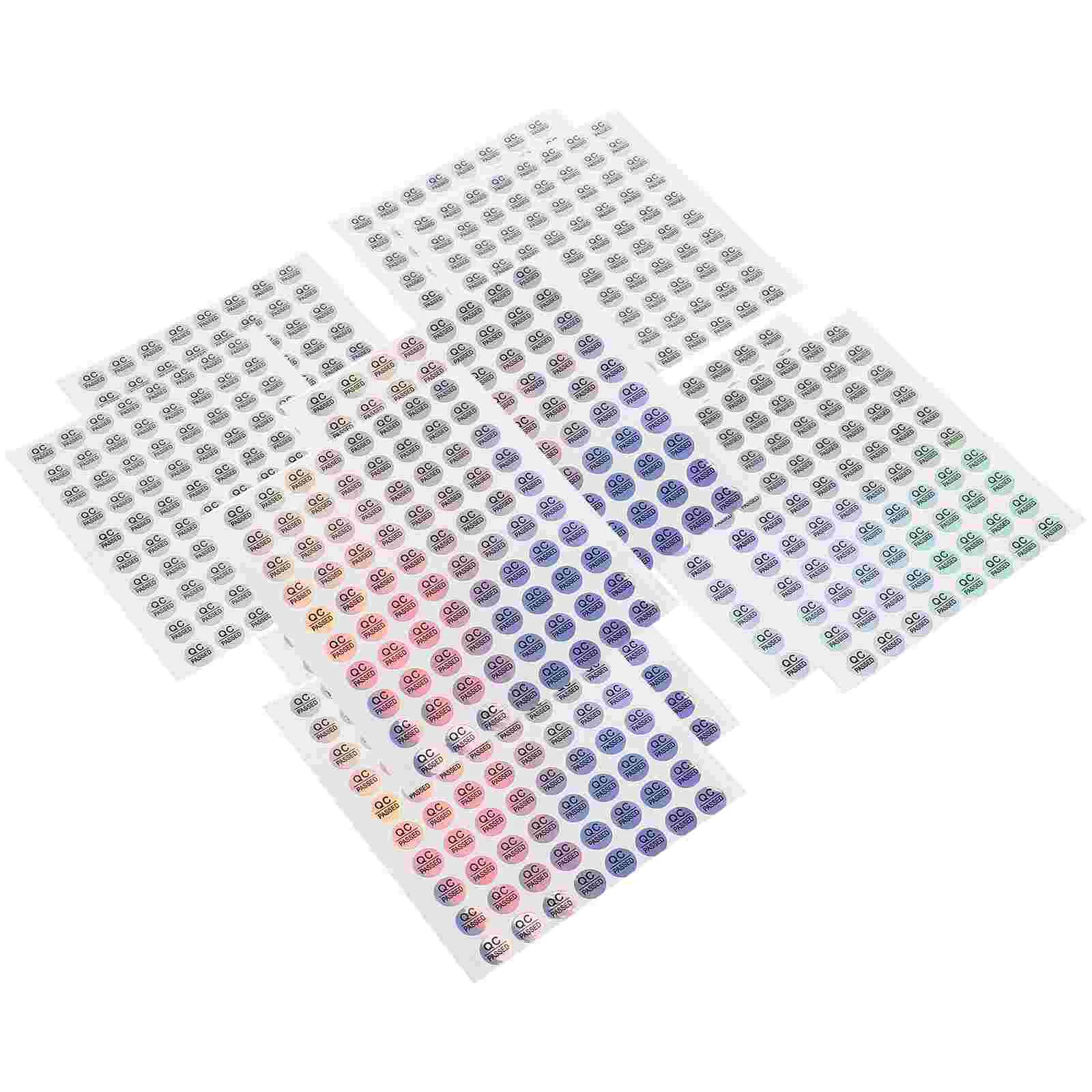 

800Pcs QC Passed Stickers Adhesive Warehouse Tested Labels Inventory Quality Controlling Check