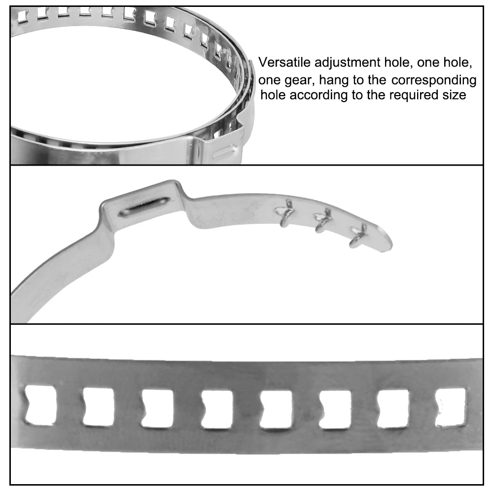 CV Boot Clamp Stainless Steel Clamp Clips 5Pcs 20-50mm 50-120mm Axle CV Joint Boot Crimp